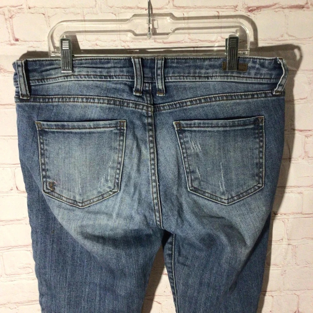 Kut From the Kloth Catherine Slim Boyfriend Distressed Jeans - Size 4 Petite - Picture 5 of 12